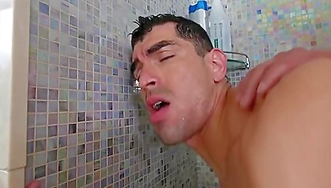 Hairy brunette takes off the dick