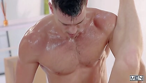 Sexy amateur brunette gets fucked by a toy