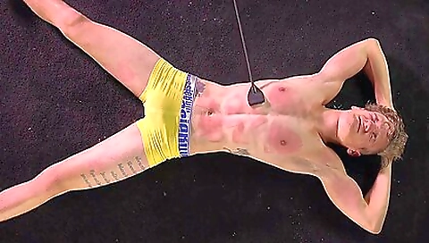 Married guy gets fucked and creamed by a strapon